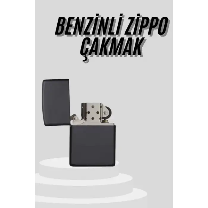 AsilTech Çakmak Parlak Siyah Doldurulabilir Hedyelik Eşya