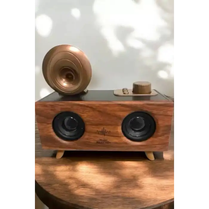 AsilTech Çalar Radyo Müzik Kutusu Nostaljik Hoparlör Speaker
