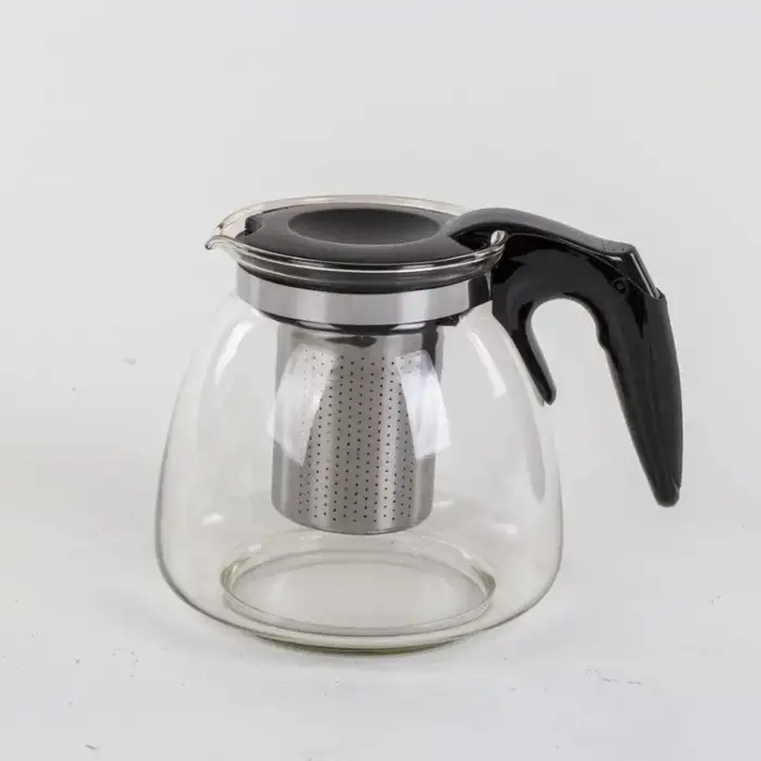 AsilTech Cam Süzgeçli Demlik