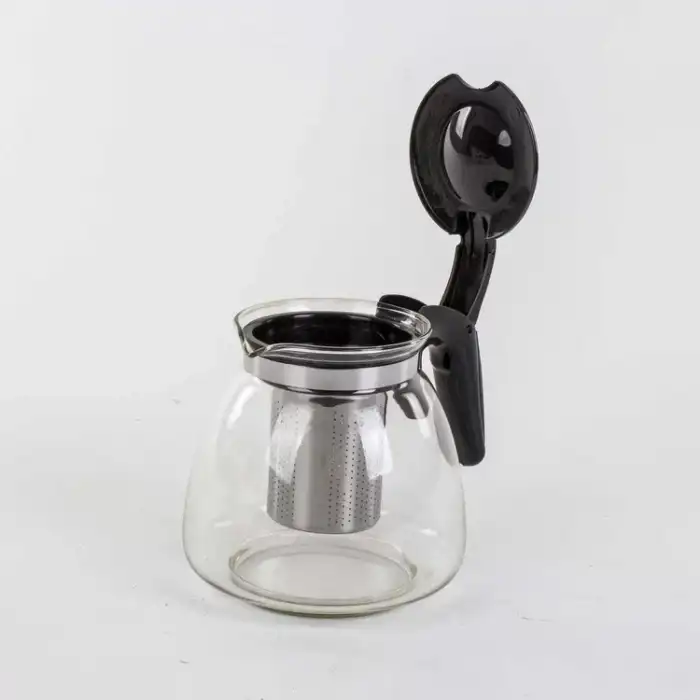 AsilTech Cam Süzgeçli Demlik