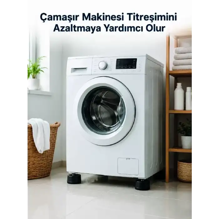 AsilTech Çamaşır Makinesi İçin 4 Adet Kauçuk Ayak Pedi