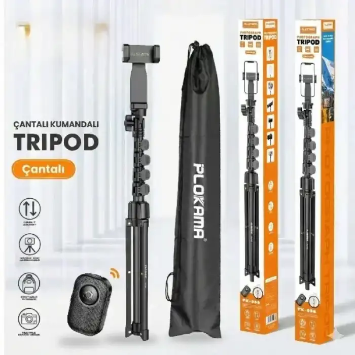 AsilTech Çantalı Kumandalı Tripod
