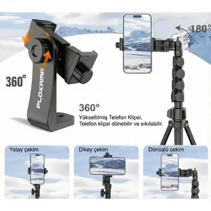 AsilTech Çantalı Kumandalı Tripod