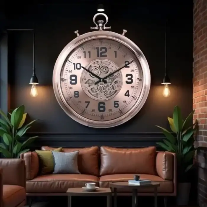 AsilTech Çarklı Duvar Saati 52 cm