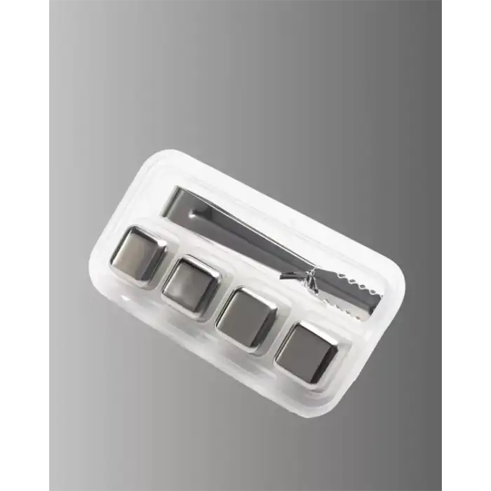 AsilTech Çevre Dostu Metal Buz Küpü ve Kullanışlı Klips Seti Yeni Nesil