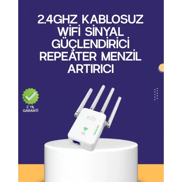 AsilTech Çift Bantlı Otomatik Kurulum WiFi Repeater Menzil Genişletici