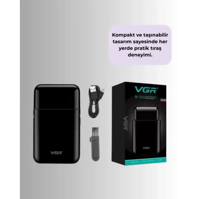 AsilTech Çift Başlıklı Elektrikli Tıraş Makinesi | Suya Dayanıklı, Hafif ve Ergonomik