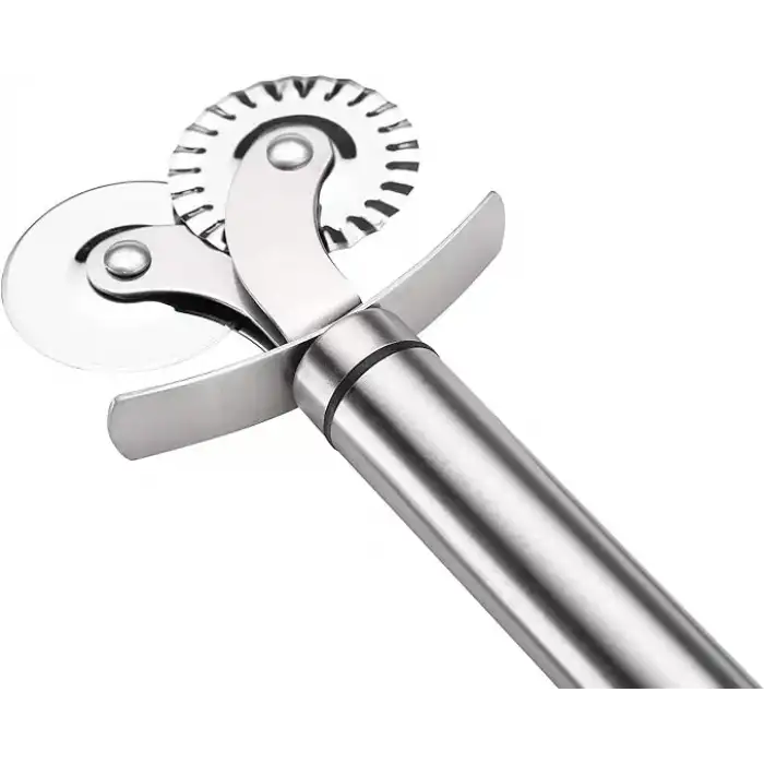 AsilTech Çift Başlıklı Pizza Hamur Bıçağı