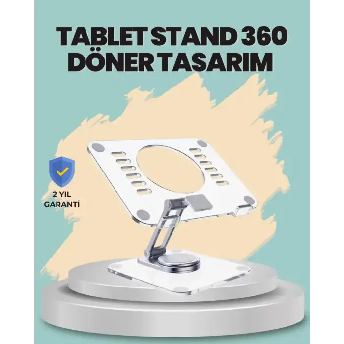 AsilTech Çift Eksenli Ayarlanabilir Tablet Destek Standı