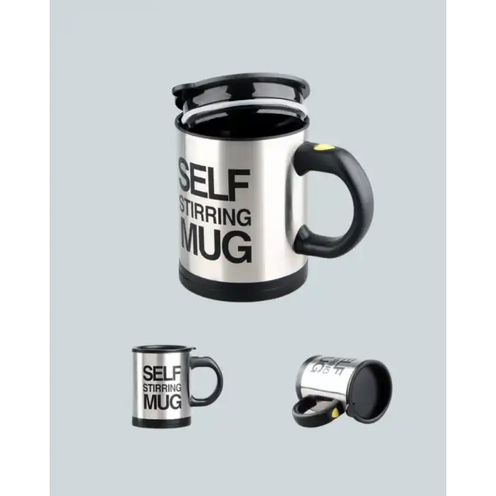 AsilTech Çift Katmanlı Termos Özellikli Karıştırma Motorlu Kupa