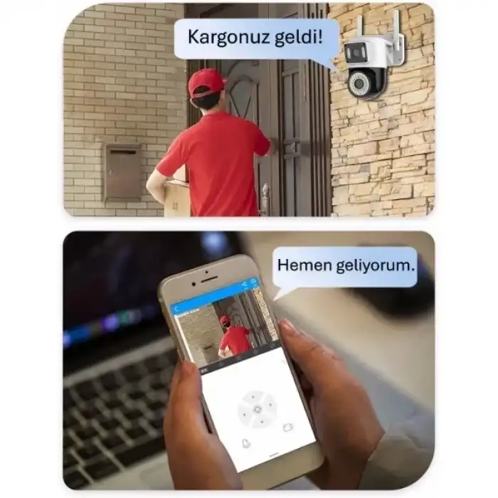 AsilTech Çift Lensli Dış Mekan Wi-Fi Kamera