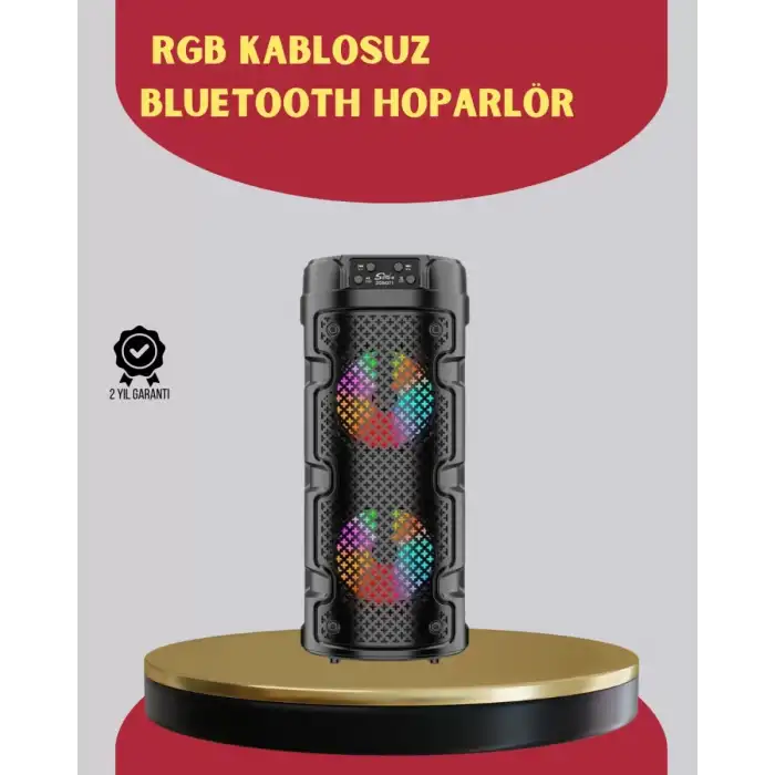 AsilTech Çift Sürücülü Taşınabilir Kablosuz Hoparlör