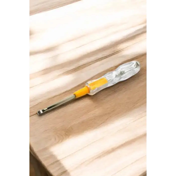 AsilTech Çift Taraflı Elektrik Kontrol Kalemi Şeffaf Tornavida