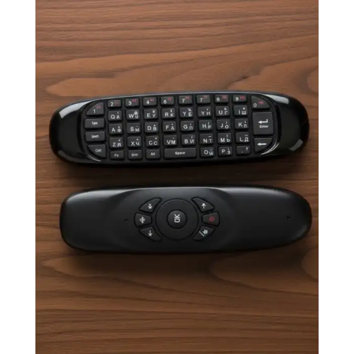 AsilTech Çift Taraflı Hava Mouse Kablosuz Klavye ve Uzaktan Kumanda