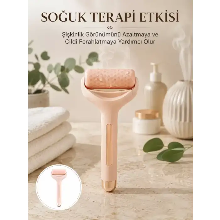 AsilTech Cilt Bakımı İçin Buz Silindiri Yüz Masaj Aleti Yeni Nesil