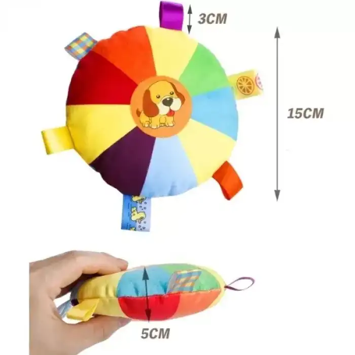 AsilTech Çıngıraklı Peluş Frizbi Evcil Hayvan Oyuncağı