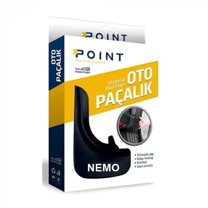 AsilTech Citroen Nemo Yazılı Paçalık Tozluk Çamurluk Siyah 2li