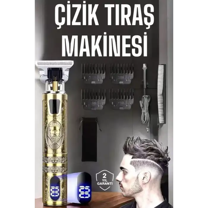 AsilTech Çizik Tıraş Makinesi Şarjlı Paslanmaz Çelik Bıçaklı Uzun Ömürlü