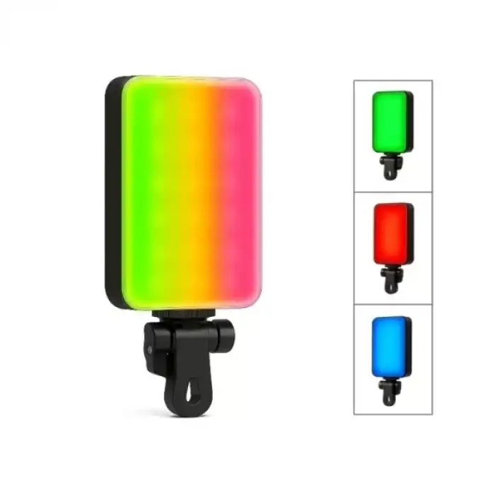 AsilTech Clip-Fill Taşınabilir Mini RGB Led Selfie Işığı