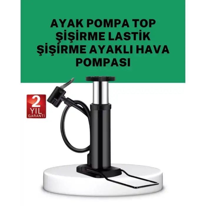 AsilTech Çok Amaçlı Ayak Pompası Dayanıklı Pratik Hava Pompası