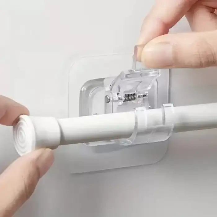 AsilTech Çok Amaçlı Kıskaçlı Yapışkanlı Kablo ve Mop Tutucu