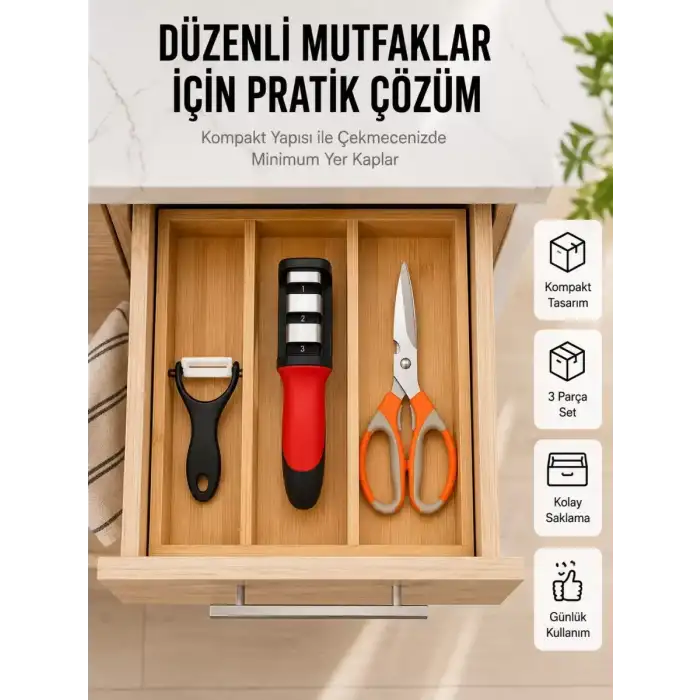 AsilTech Çok Amaçlı Mutfak Makas Seti – Paslanmaz Çelik ve Ergonomik Tasarım Yeni Nesil