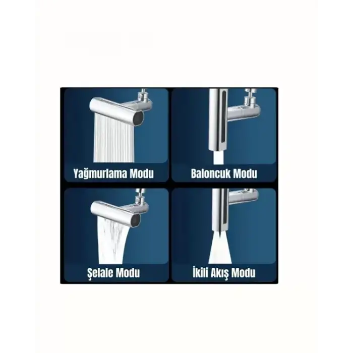 AsilTech Çok Fonksiyonlu Musluk Başlığı