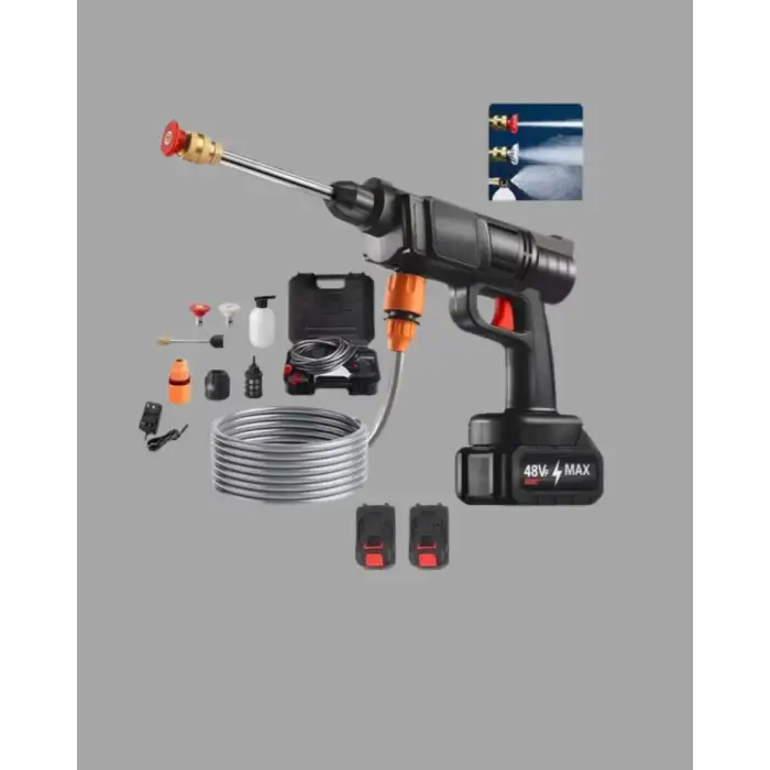 AsilTech Çok Fonksiyonlu Şarjlı Basınçlı Yıkama Tabancası Ev Araç Bahçe