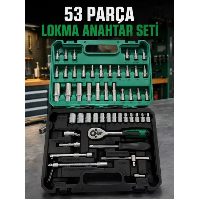 AsilTech Çok Uçlu ve Farklı Ölçülü 53 Parça Alet Seti