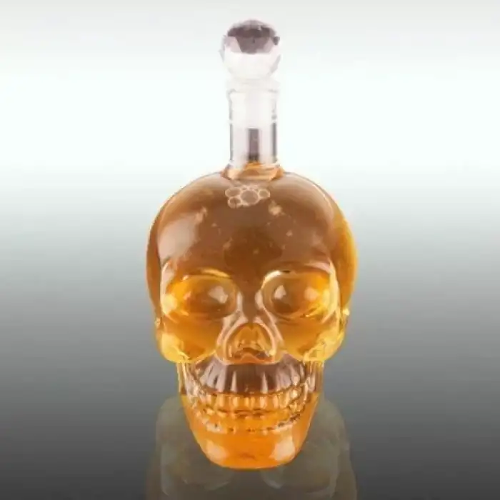 AsilTech Crystal Head Kuru Kafa Cam Şişe 350 Ml