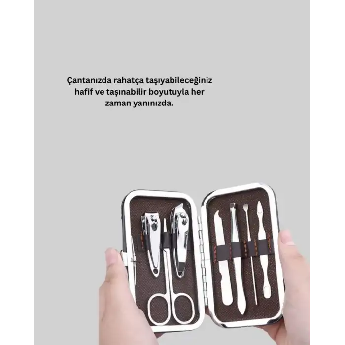 AsilTech Dayanıklı Çelik Aletlerden Oluşan Kişisel Bakım Seti