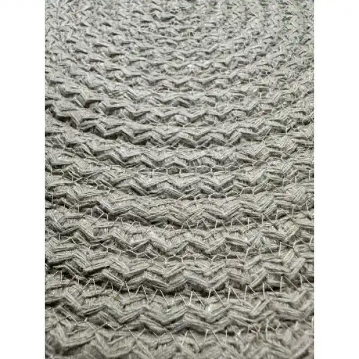 AsilTech DecoHandy 39cm Neon Renkli Şeritli Jüt Örme Supla Amerikan Servis