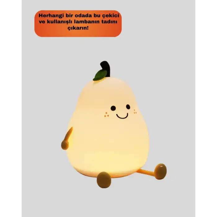 AsilTech Dekoratif Armut LED Lamba Renk Ayarlı Şarj Edilebilir