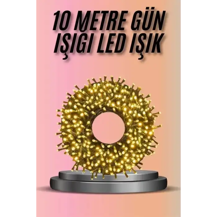 AsilTech Dekoratif Aydınlatma Ampüllü 10 Metre Gün Işığı Şerit Led
