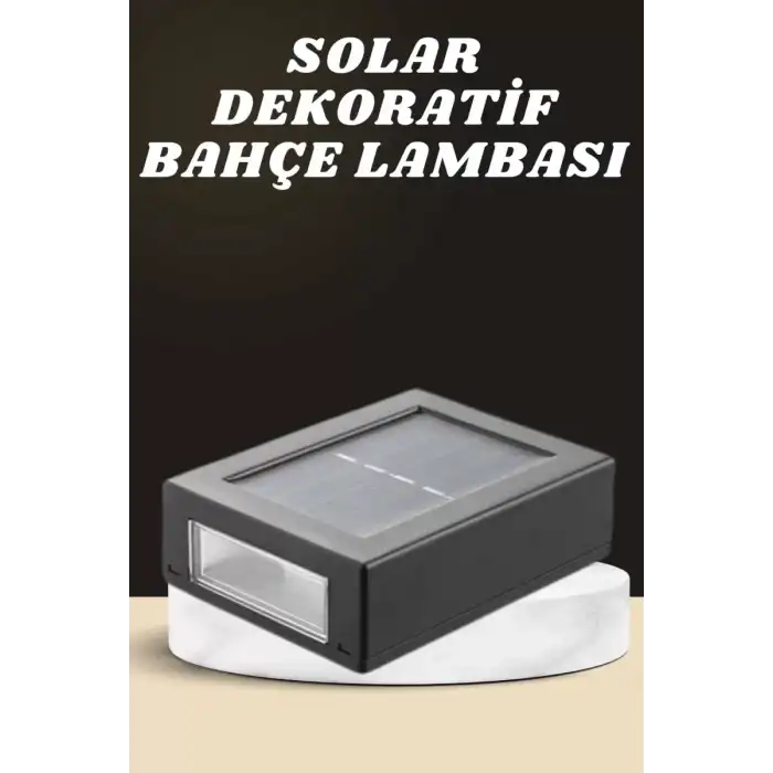 AsilTech Dekoratif Duvar Lambası Solar Güneş Enerjili Bahçe Aydınlatması