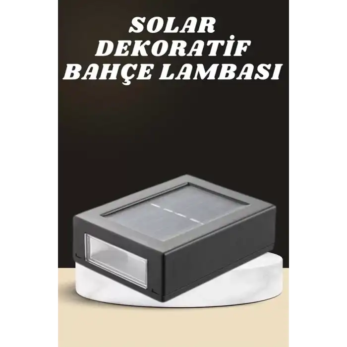 AsilTech Dekoratif Duvar Lambası Solar Güneş Enerjili Bahçe Aydınlatması