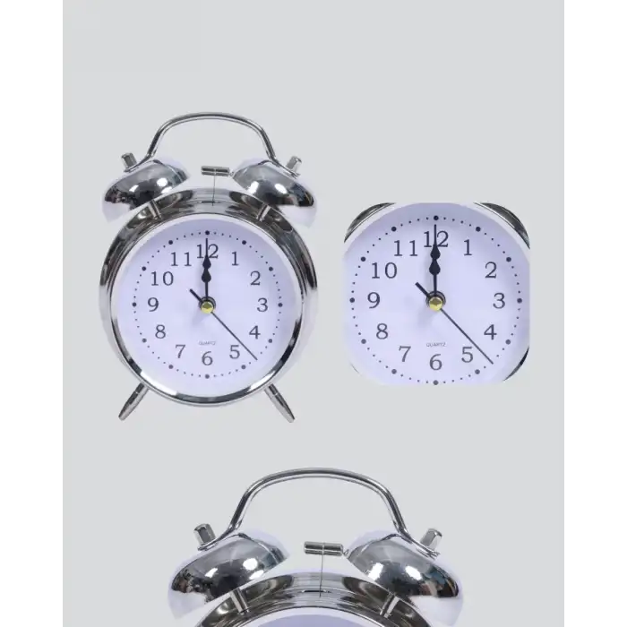 AsilTech Dekoratif Gümüş Saat