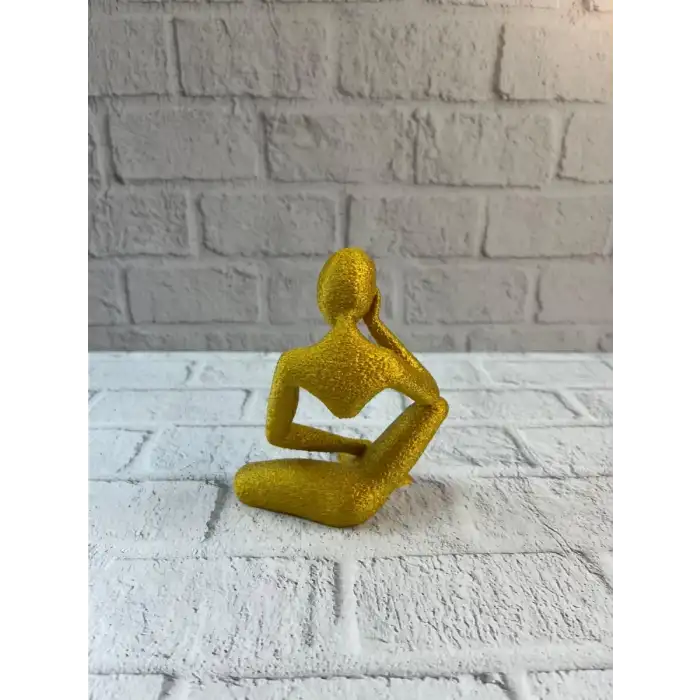 AsilTech DEKORATİF İNSAN FİGÜRÜ SARI