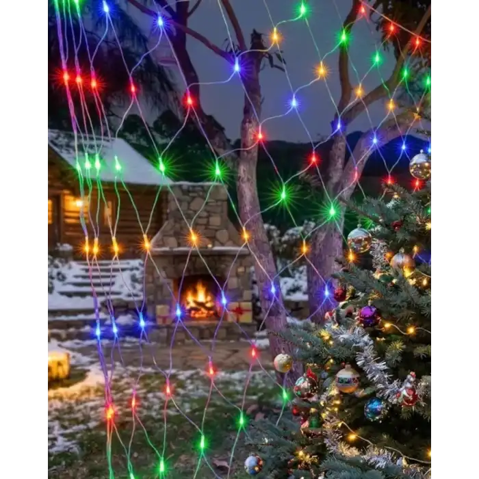 AsilTech Dekoratif LED File Işık Ağ Tasarımlı Balkon Bahçe ve Oda Aydınlatması
