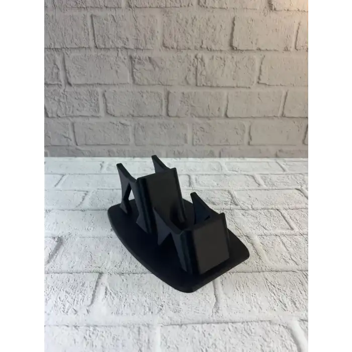 AsilTech Dekoratif Siyah İkili Gamepad Standı 7x18 cm