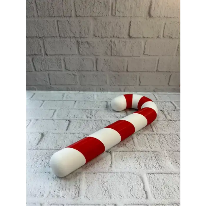 AsilTech Dekoratif Yılbaşı Şekeri Yerde Biblo Salon Dekoru 13x34 cm