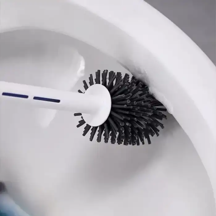 AsilTech Deterjan Hazneli Silikon Tuvalet Fırçası