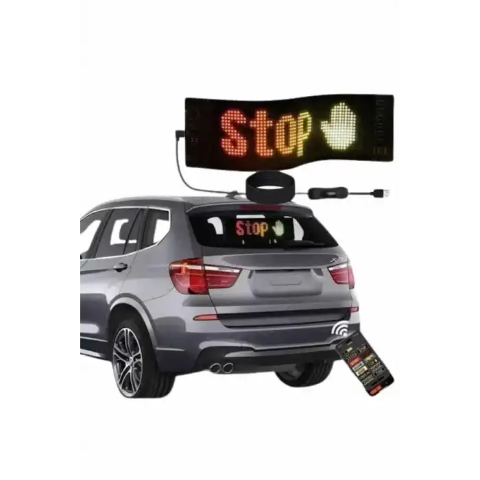 AsilTech Digital Araba Yazısı Ekran Matrix En Büyük Boy Matrix LED Panel 19*96 pıxel