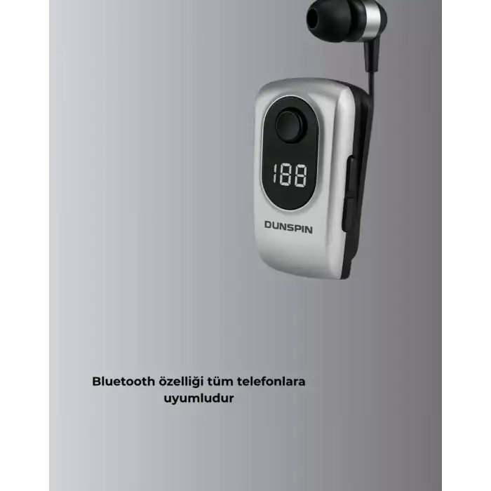 AsilTech Dijital Ekranlı Bluetooth Kulaklık – Titreşimli Bildirim, 25 Saat Kullanım