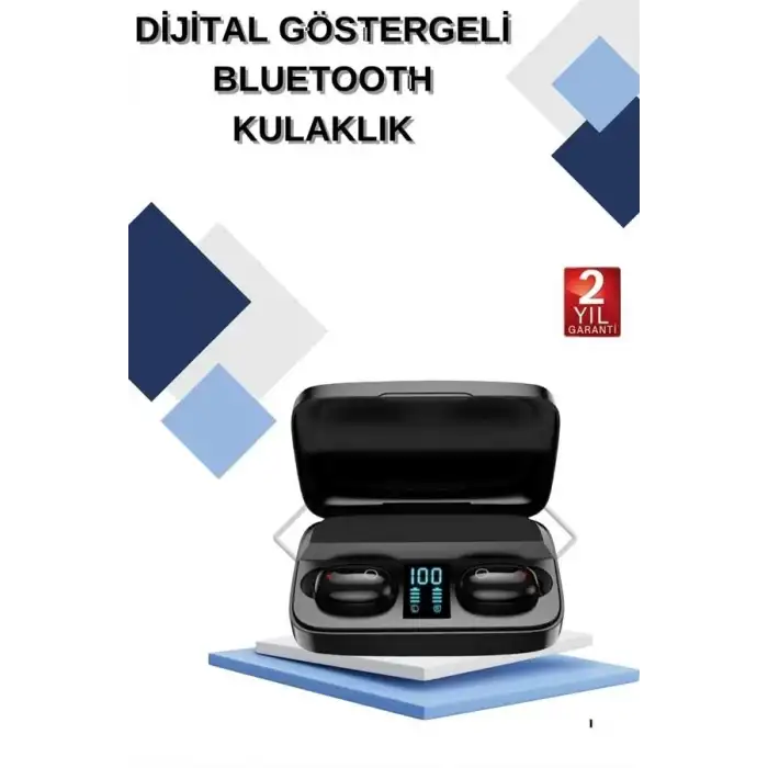 AsilTech Dijital Göstergeli Bluetooth Kulaklık Kablosuz TWS Stereo Bluetooth 5.0