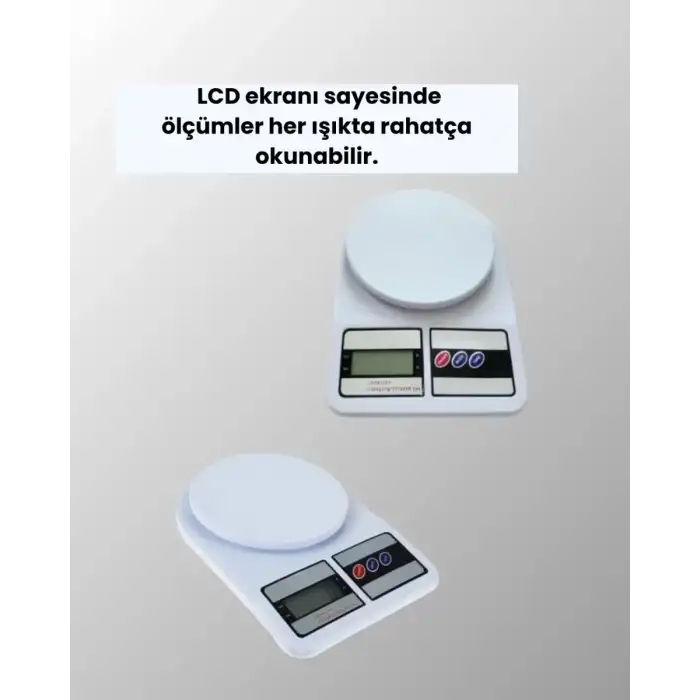 AsilTech Dijital Mutfak Terazisi 10kg Kapasiteli 1g Hassasiyetli