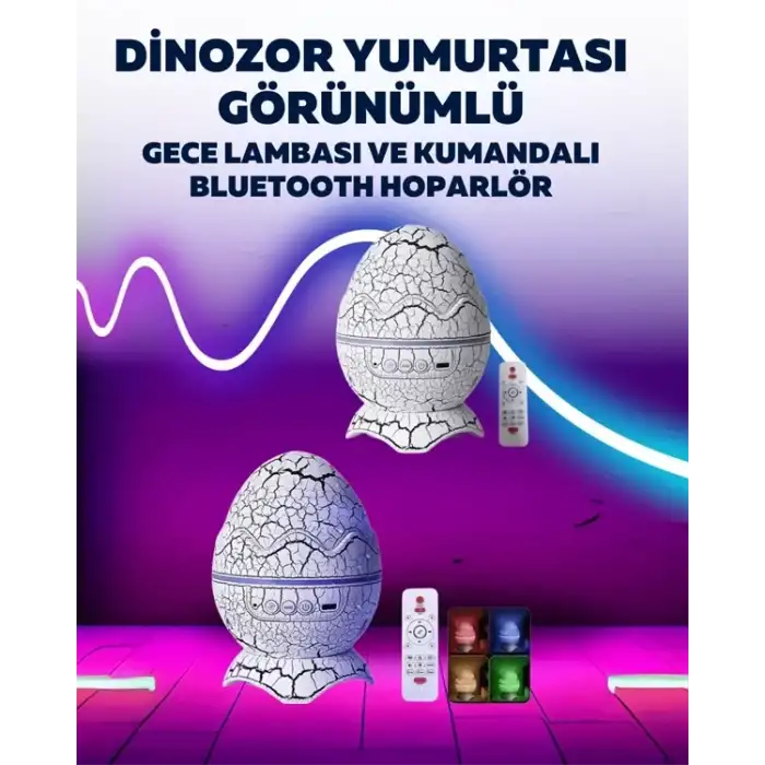 AsilTech Dinazor Yumurta Gece Lambası