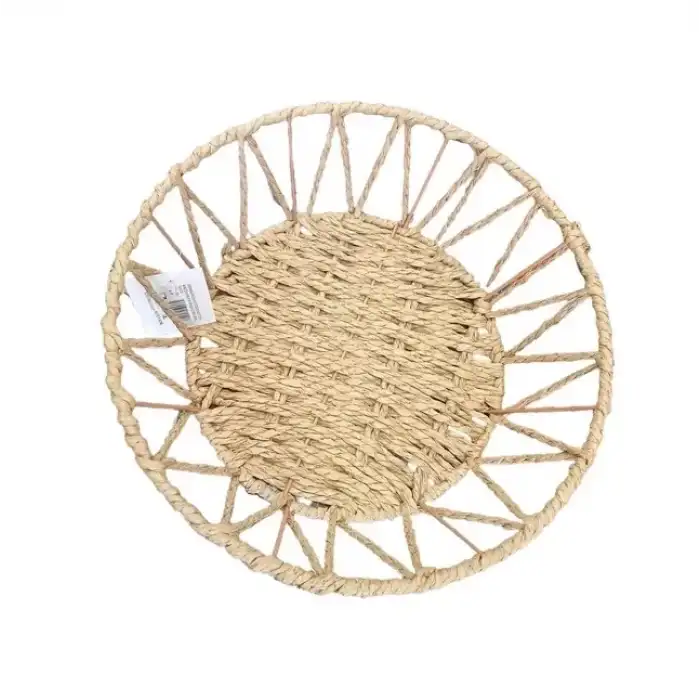 AsilTech Doğal Örgü Yuvarlak Sepet