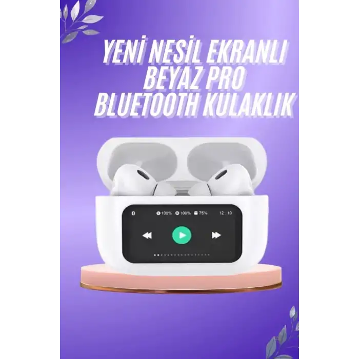 AsilTech Dokunmatik Ekranlı ANC/ENC Yeni Nesil Pro Bluetooth Kulaklık Dokunmatik Ekran