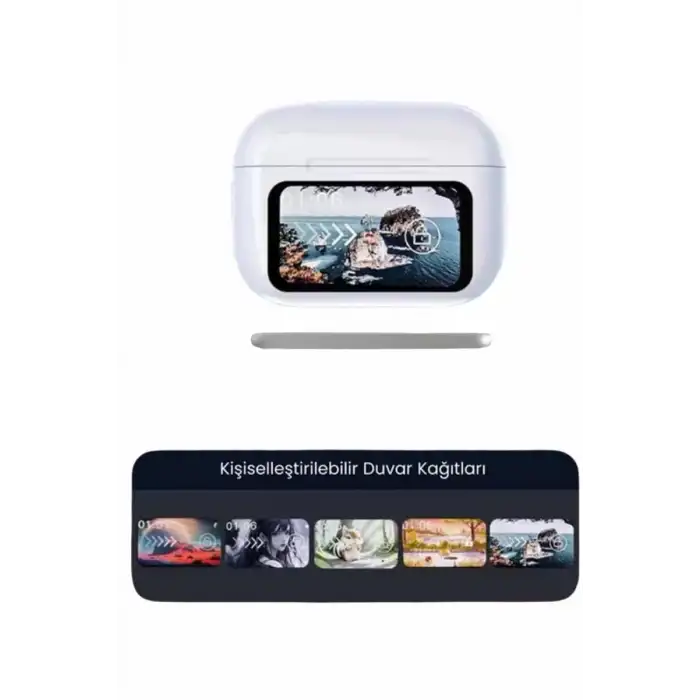 AsilTech Dokunmatik Ekranlı ANC/ENC Yeni Nesil Pro Bluetooth Kulaklık Dokunmatik Ekran